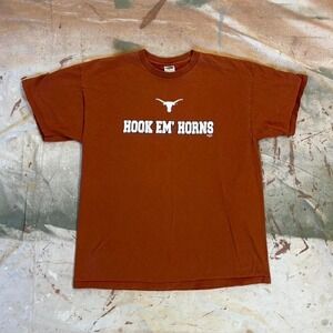 Vintage Hook 'em Horns Texas T shirt  Size XL